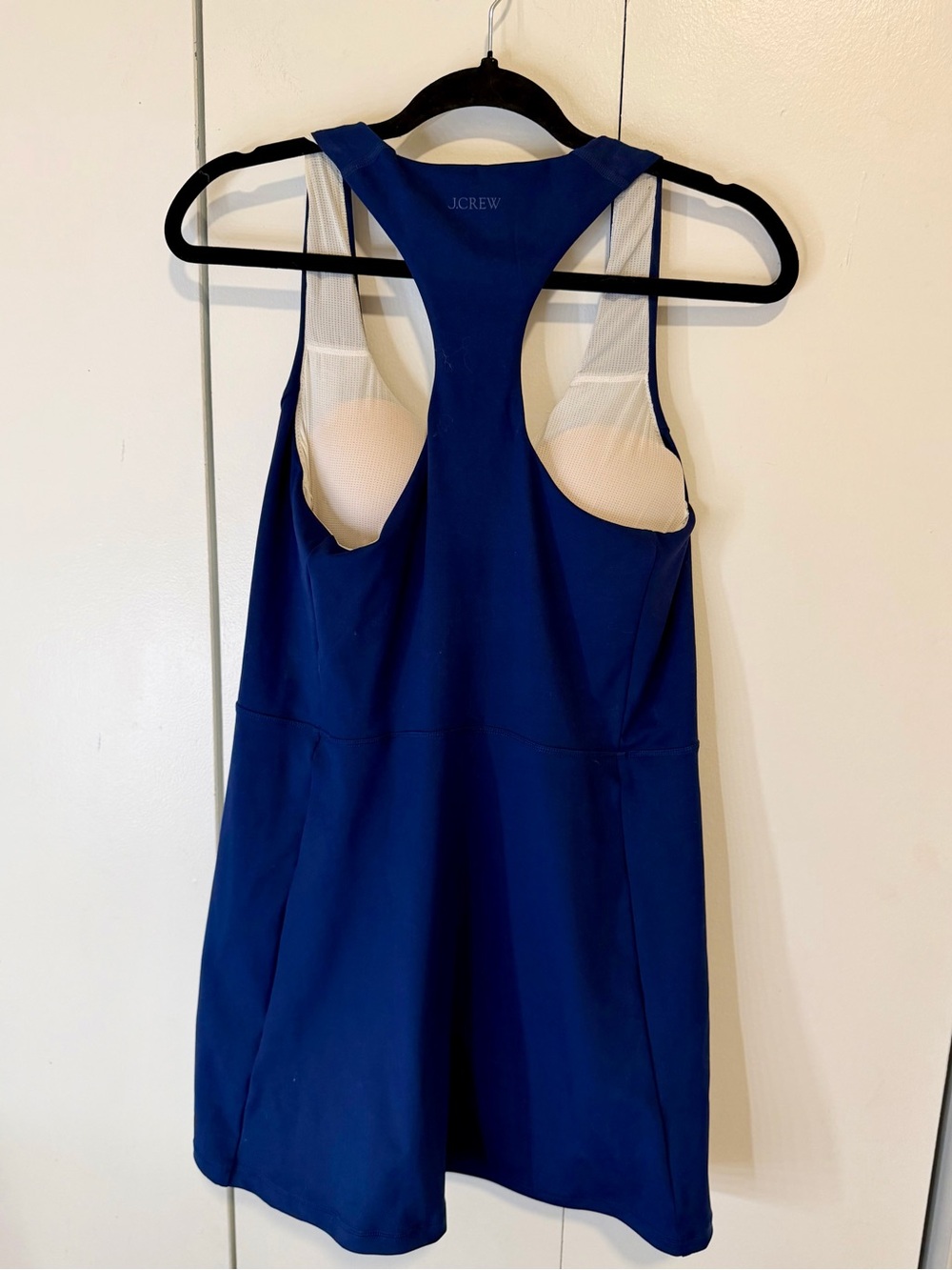 Women’s J Crew Navy Blue Athletic Tank Dress - Picture 2 of 4